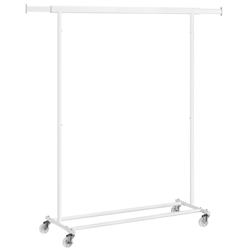 SONGMICS Porte-Manteau à Roulettes Extensible