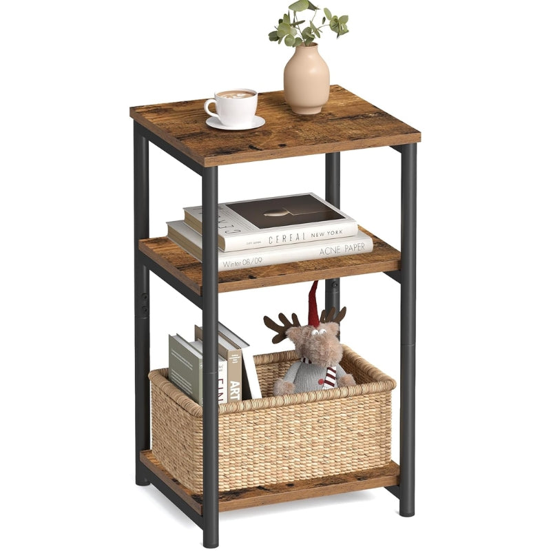 VASAGLE Table de chevet 3 niveaux