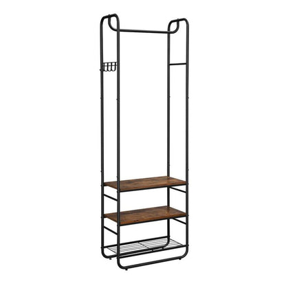 VASAGLE Portemanteau avec banc de chaussure pour chambre