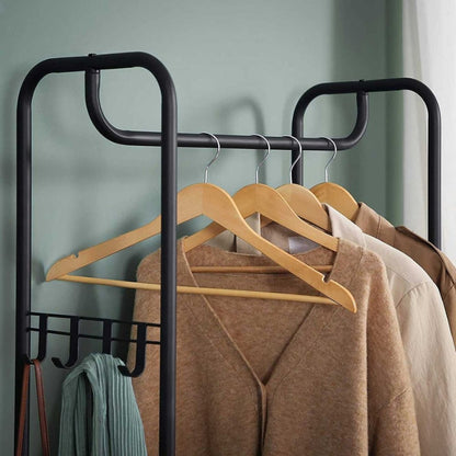 VASAGLE Portemanteau avec banc de chaussure pour chambre