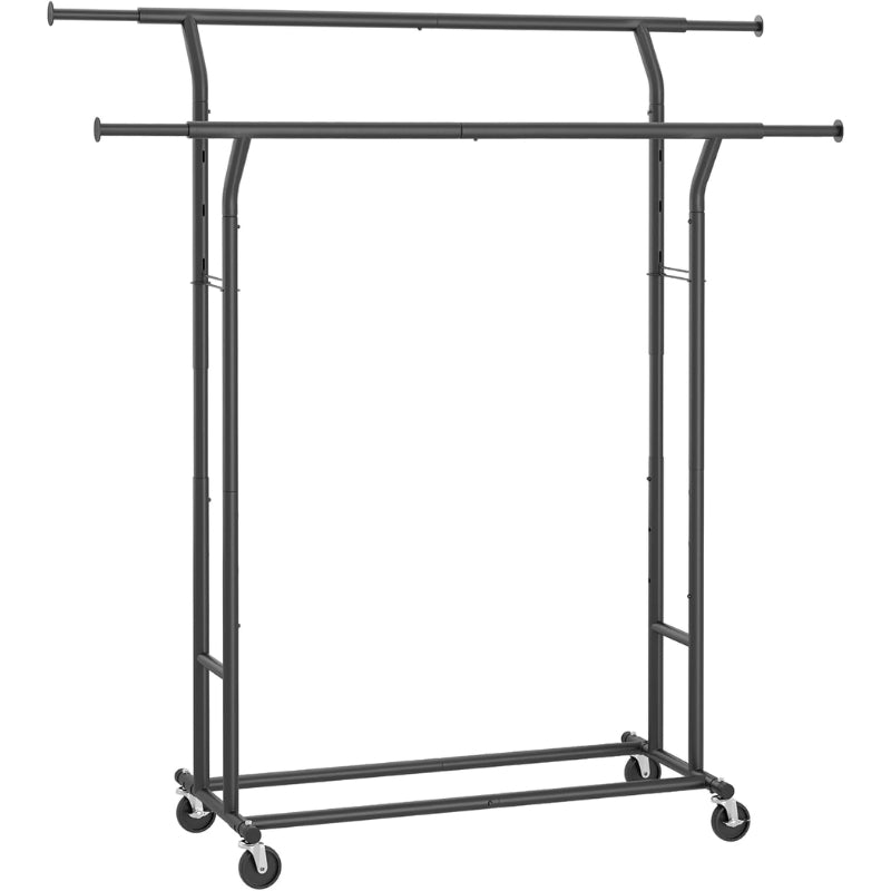 SONGMICS double porte-manteau extensible