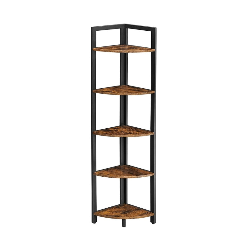 VASAGLE Étagère d'angle 5 niveaux en bois