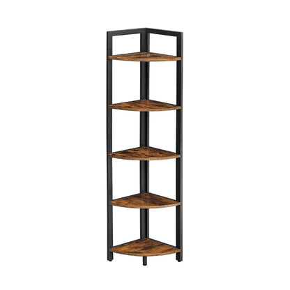 VASAGLE Étagère d'angle 5 niveaux en bois