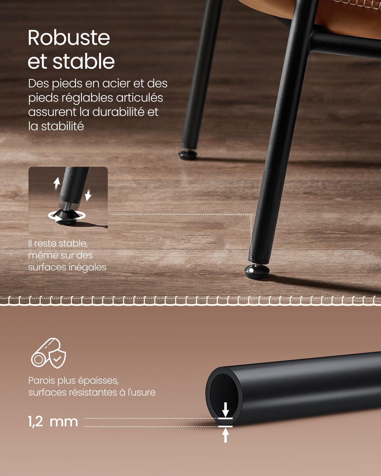VASAGLE Fauteuil d’Appoint avec Accoudoirs