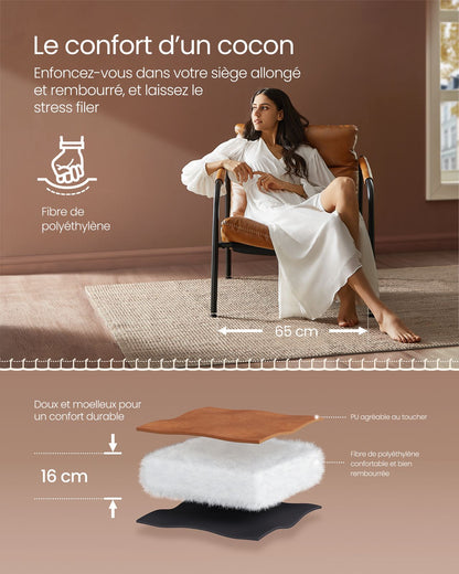 VASAGLE Fauteuil d’Appoint avec Accoudoirs