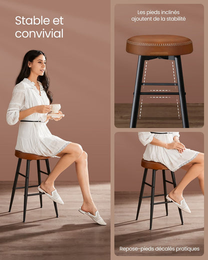 VASAGLE Tabouret de Bar