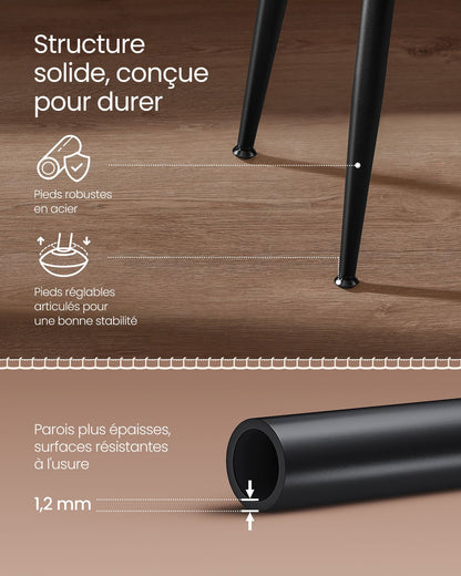 VASAGLE 2 Chaises de salle à manger